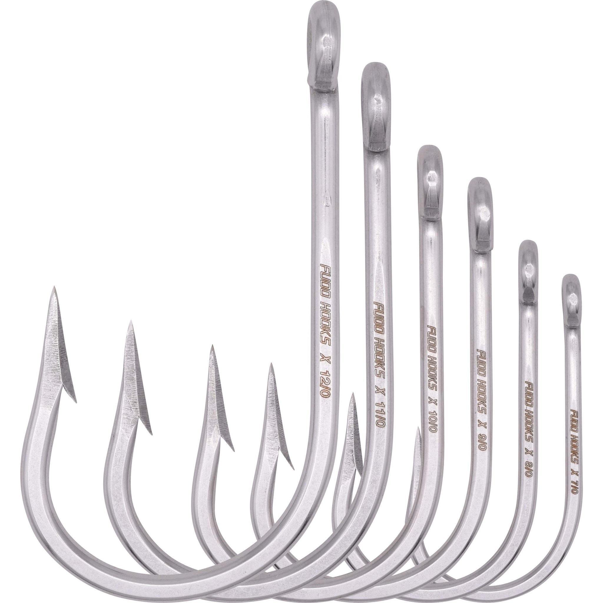 FUDO HOOKS - Super Ocean Tuna Ringed Eye Hooks - Fish & Tackle