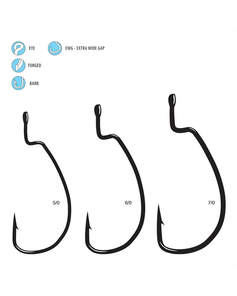 Gamakatsu - EWG Monster Worm Hooks (28341)