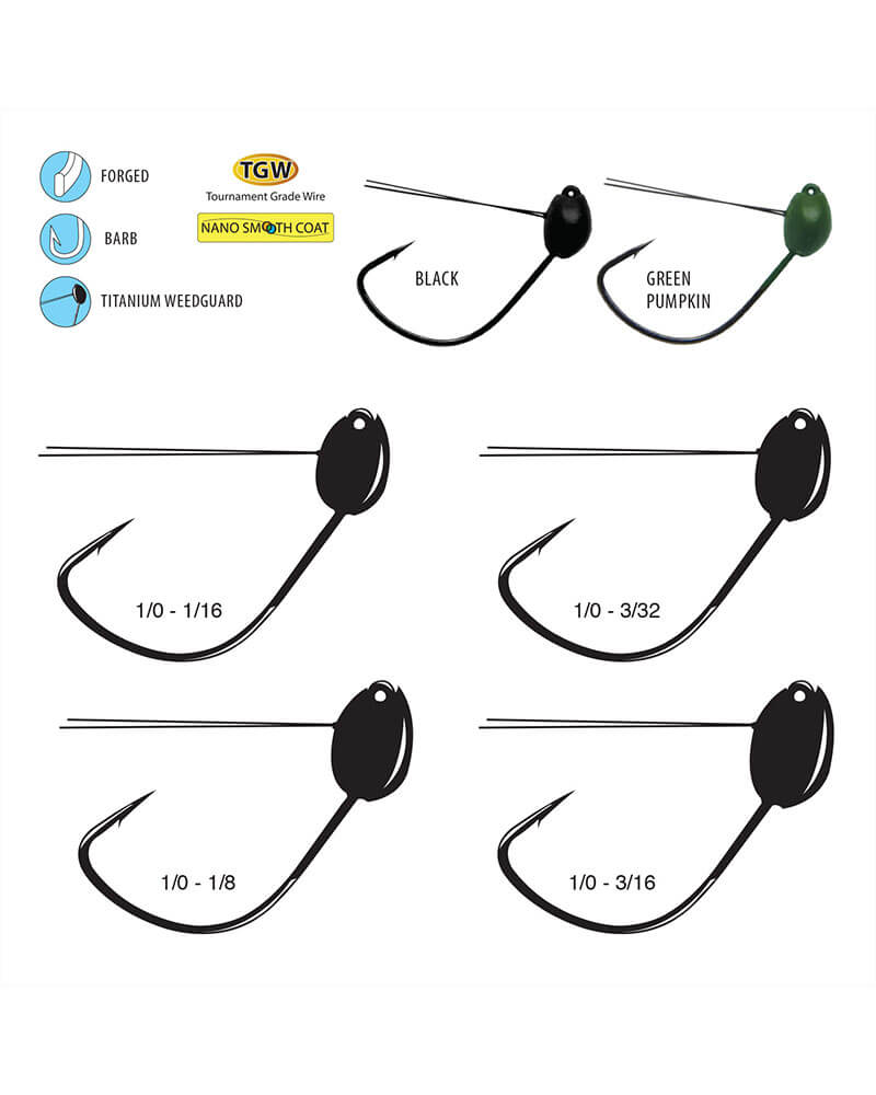 Gamakatsu - G-Finesse Wacky Head Jigs