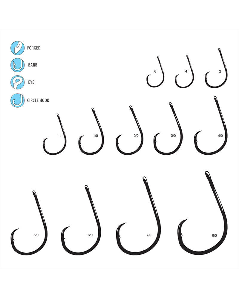 Gamakatsu - Inline Octopus Circle Hooks with Straight Eye (26541)