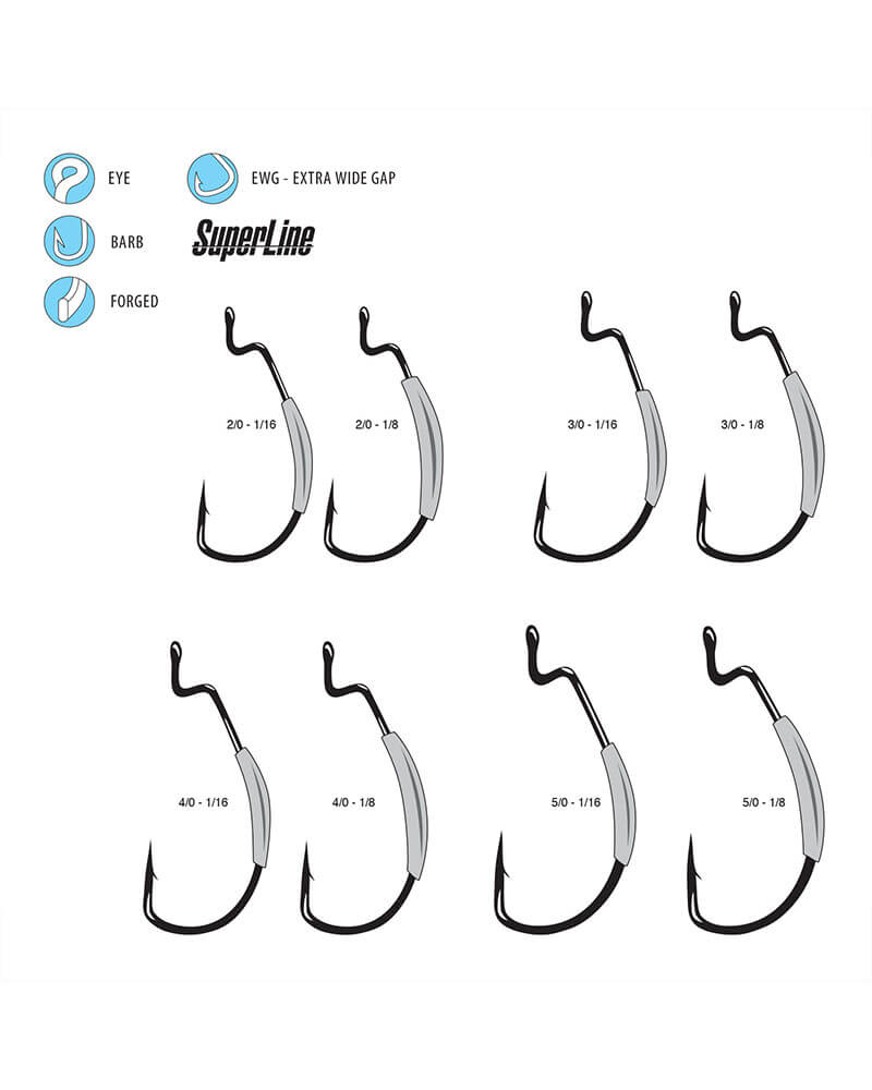 Gamakatsu - Weighted Extra Wide Gap Swim Bait Hooks (7441)