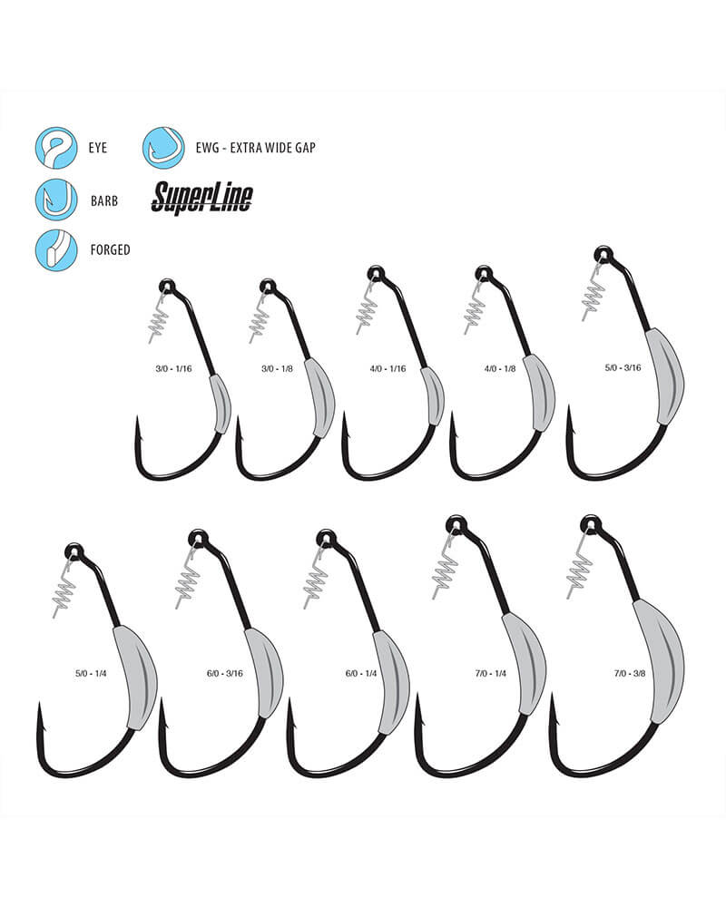 Gamakatsu - Weighted Spring Lock Swim Bait Hooks (2964)