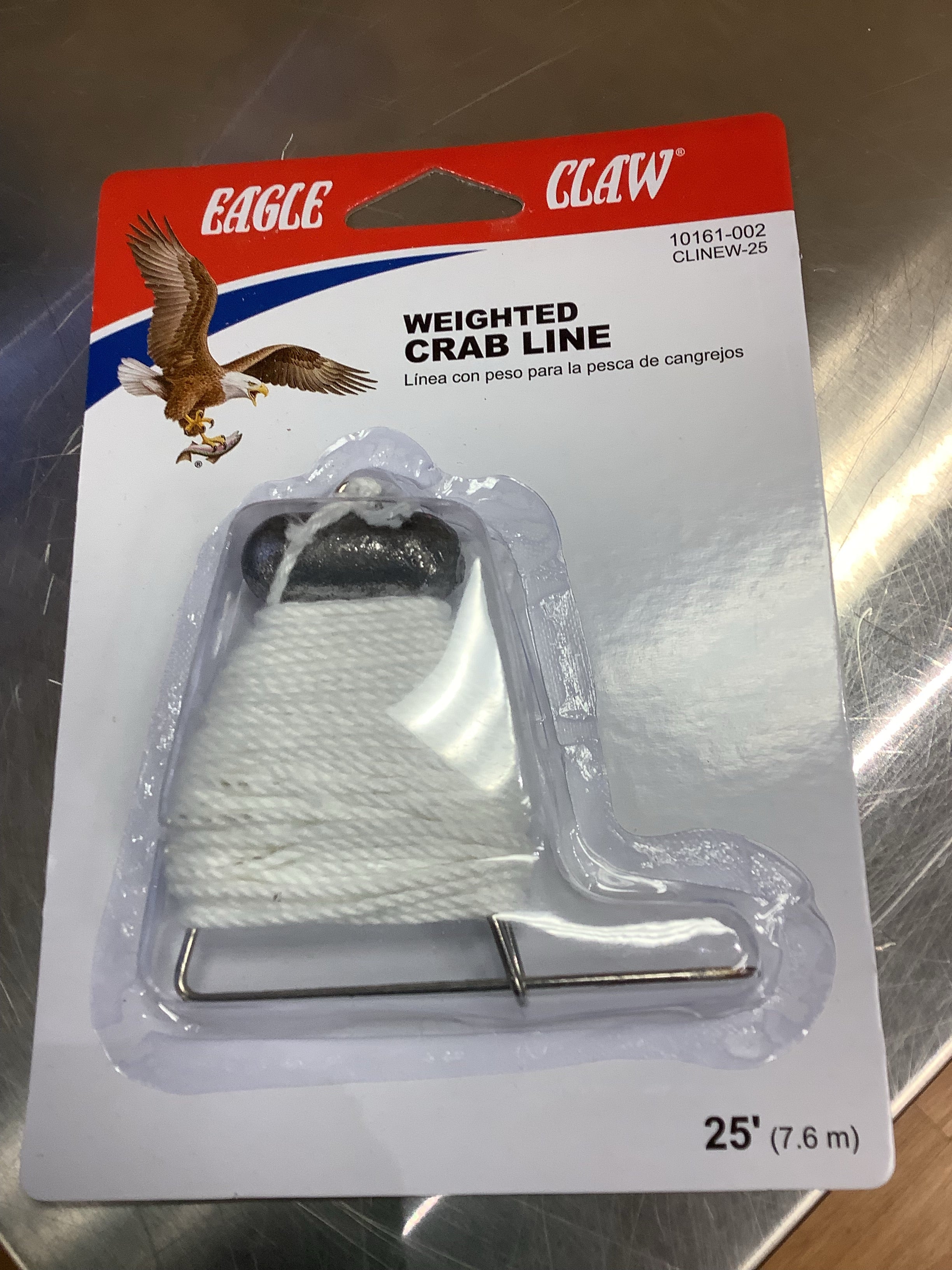 Eagle Claw - Weighted 25 Foot Crab Line