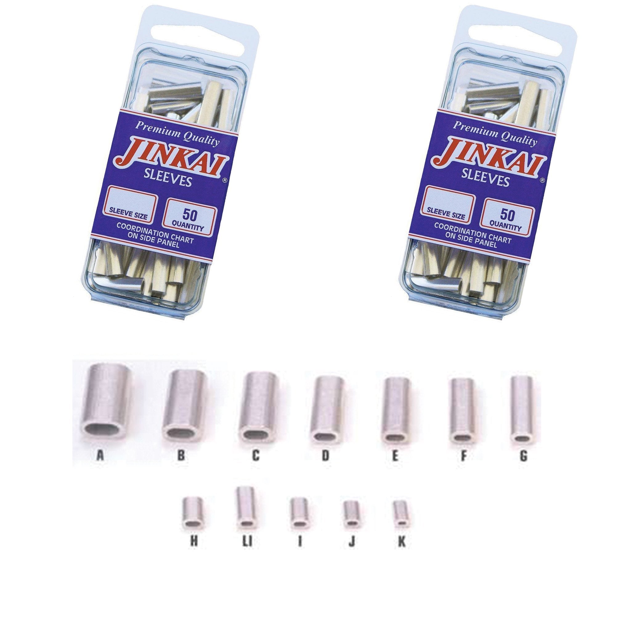 Jinkai - Aluminum Crimp Sleeves (50 Packs)