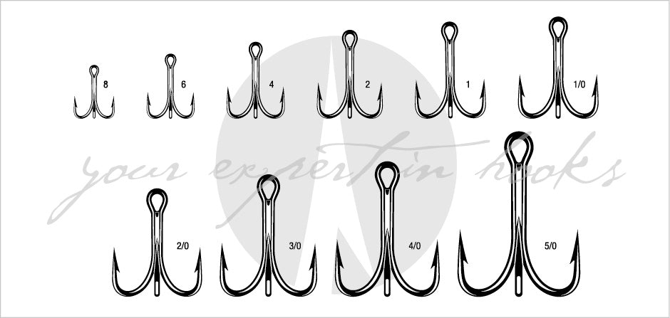 VMC - 9626 O'Shaughnessy Treble Hook 4X - 25 Packs