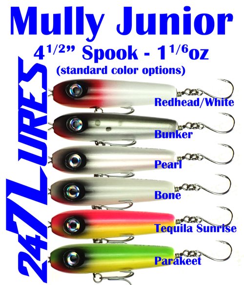 24/7 Lures - 4.5in Mully Junior Spook 24/7 Lures - 4.5in Mully Junior Spook