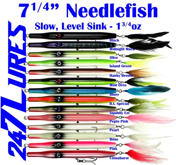 best size for needlefish lure trout trolling Charter Grade Perfect Needle: 7