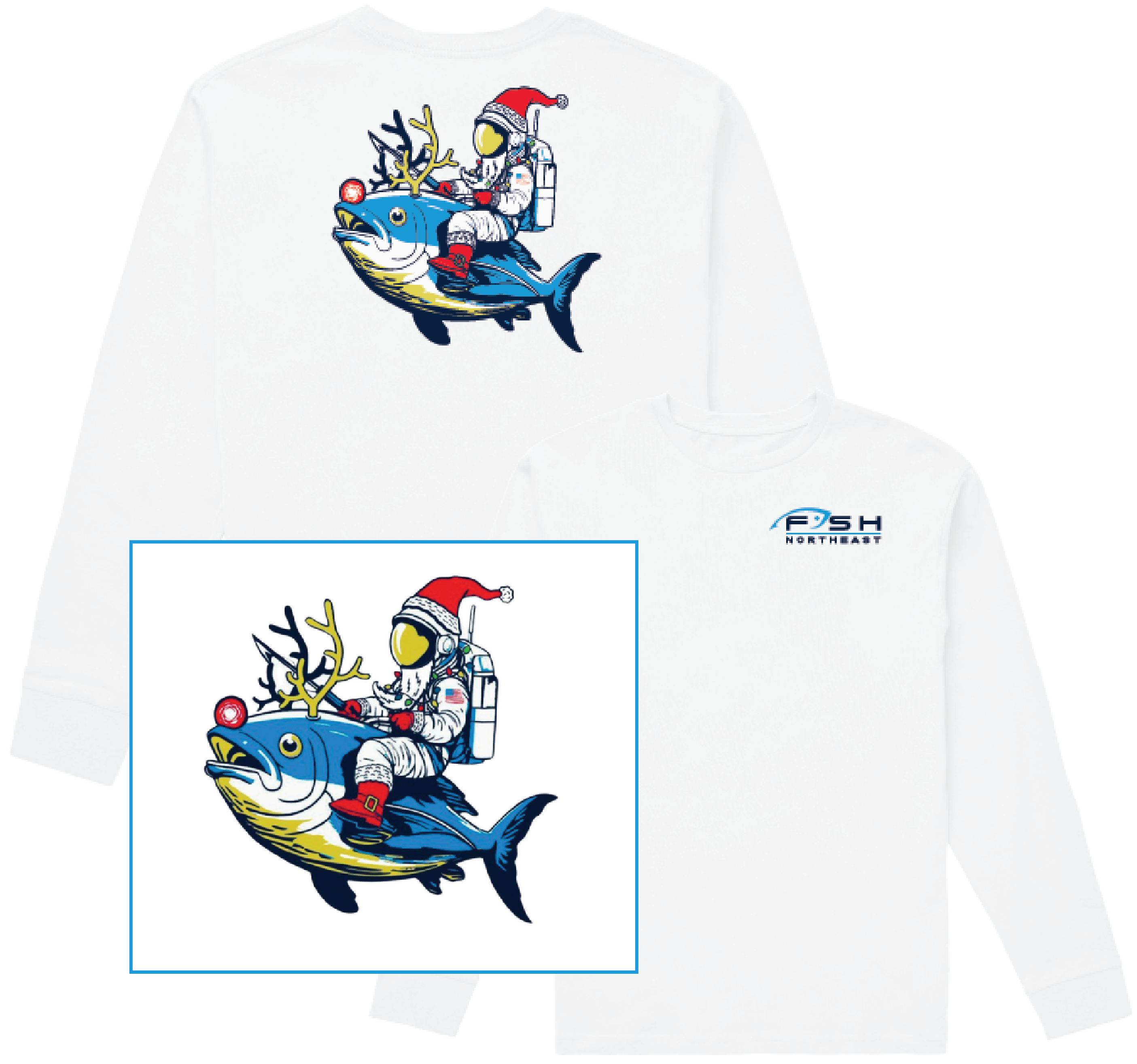 FISH Northeast - Astro Santa LS Tee