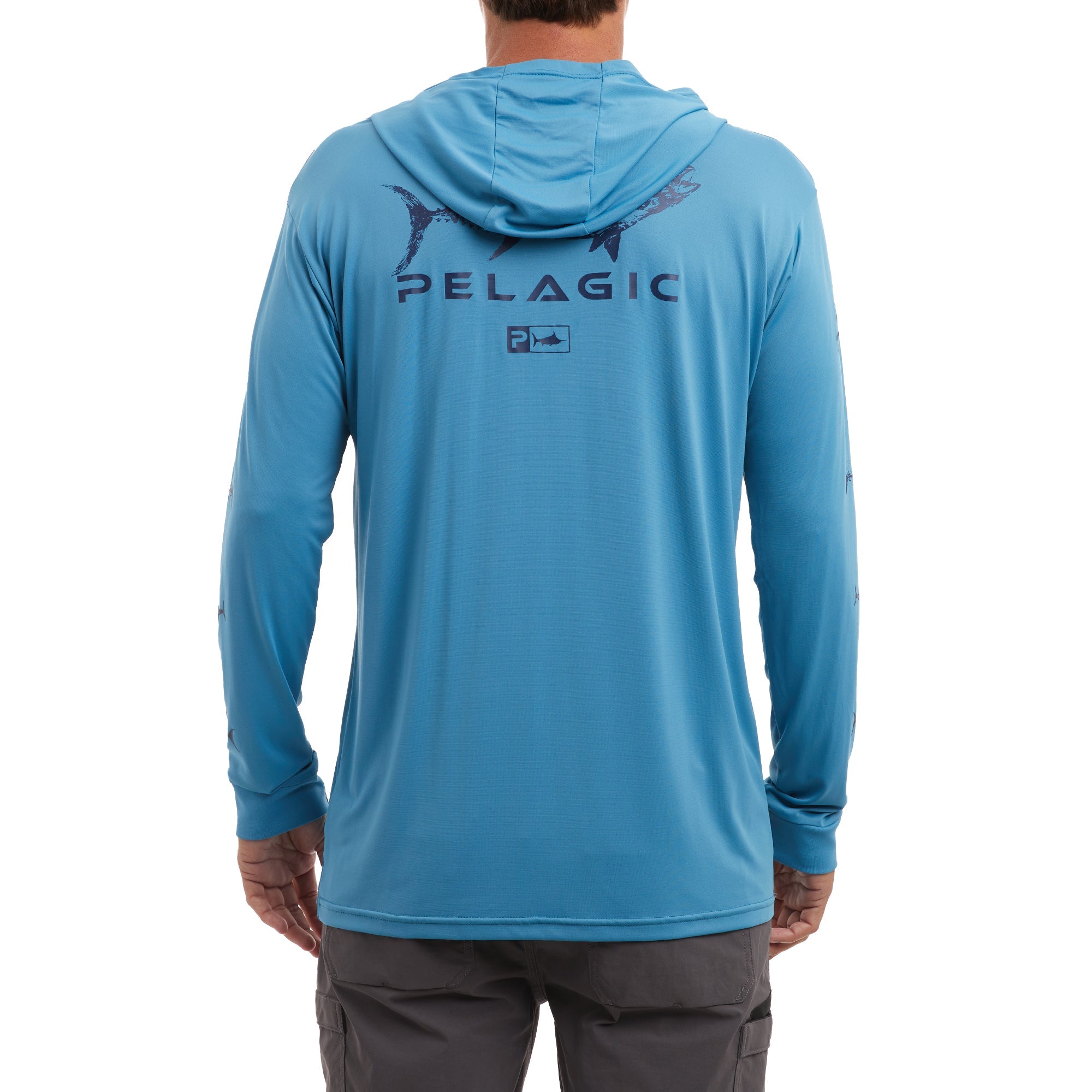 Pelagic - Aquatek Hooded Fishing Shirt - Gyotaku