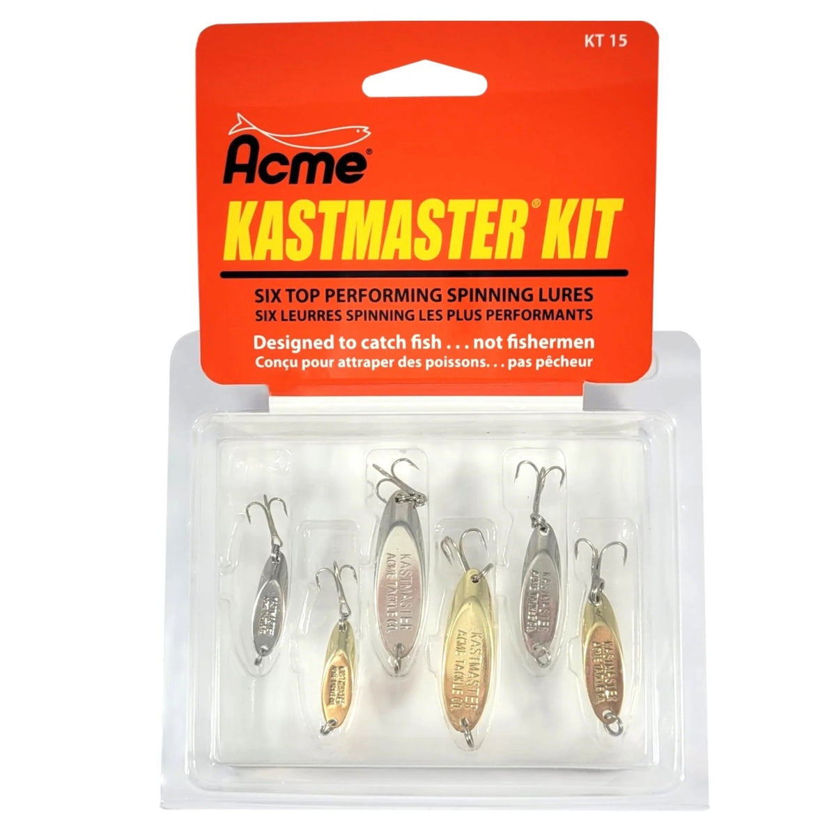 acme ice fishing lure red Acme 6-Piece Kastmaster Kit