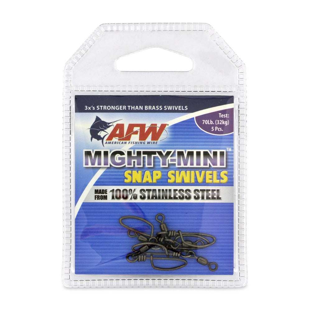 afw-mighty-mini-stainless-steel-snap-swivels-6-70lb-5pc