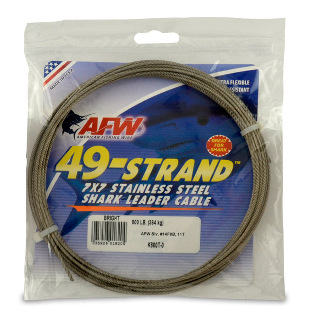 AFW - 49-Strand Stainless Steel 7x7 Leader Cable