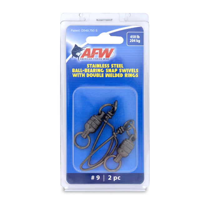 AFW - Stainless Steel Ball Bearing Snap Swivels with Double Welded Rings