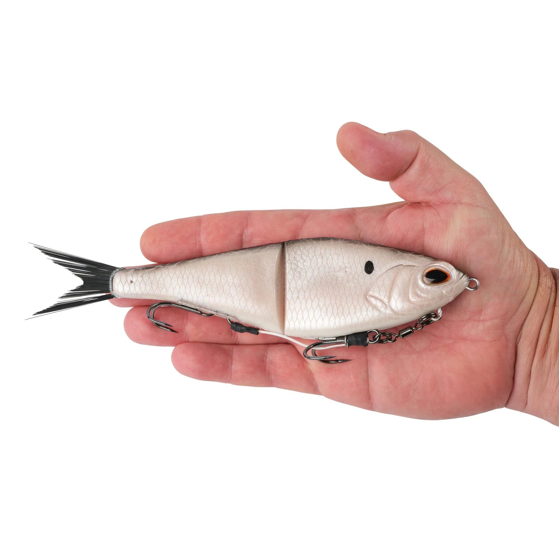 berkley-powerbait-chop-block-soft-glide-bait-8in-burnt-bone-hand