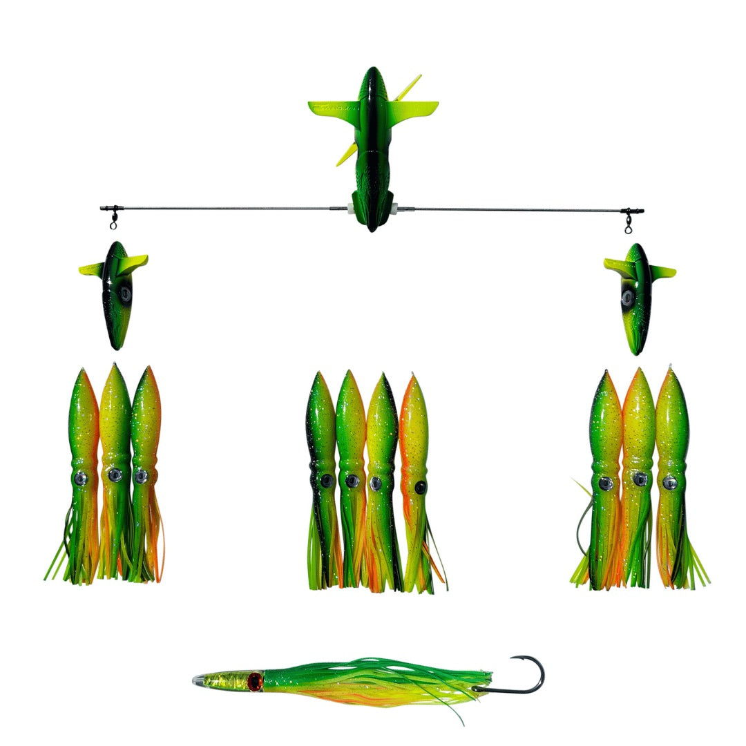 chatterlures-24in-wingman-side-tracker-spreader-bar-9in-squid-zucchini