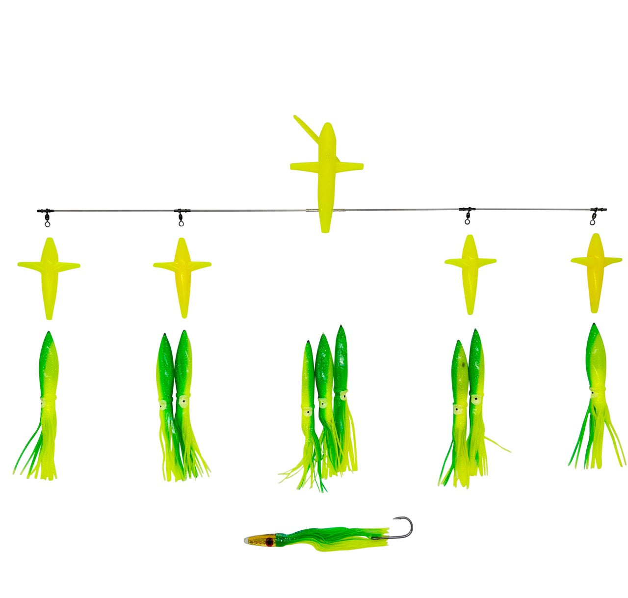 chatterlures-36in-side-tracker-bar-9in-floating-bulb-squid-lemon-lime
