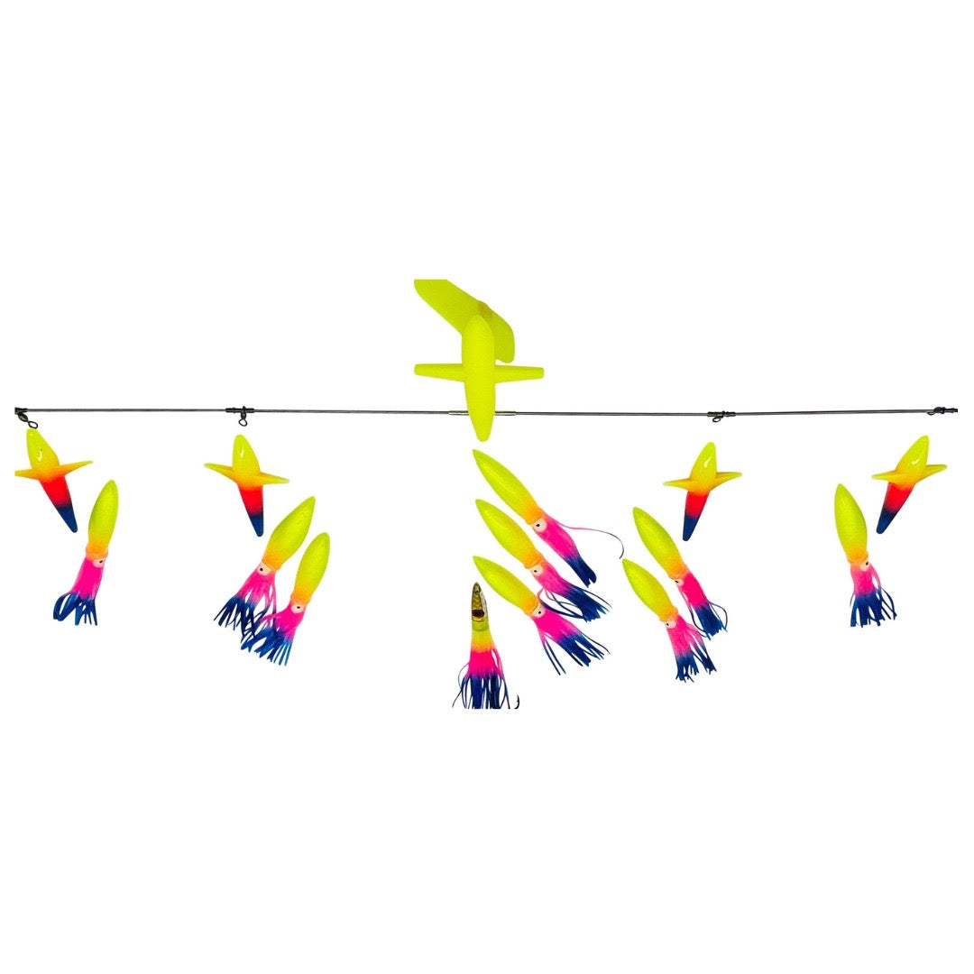 chatterlures-36in-side-tracker-bar-9in-floating-bulb-squid-rainbow