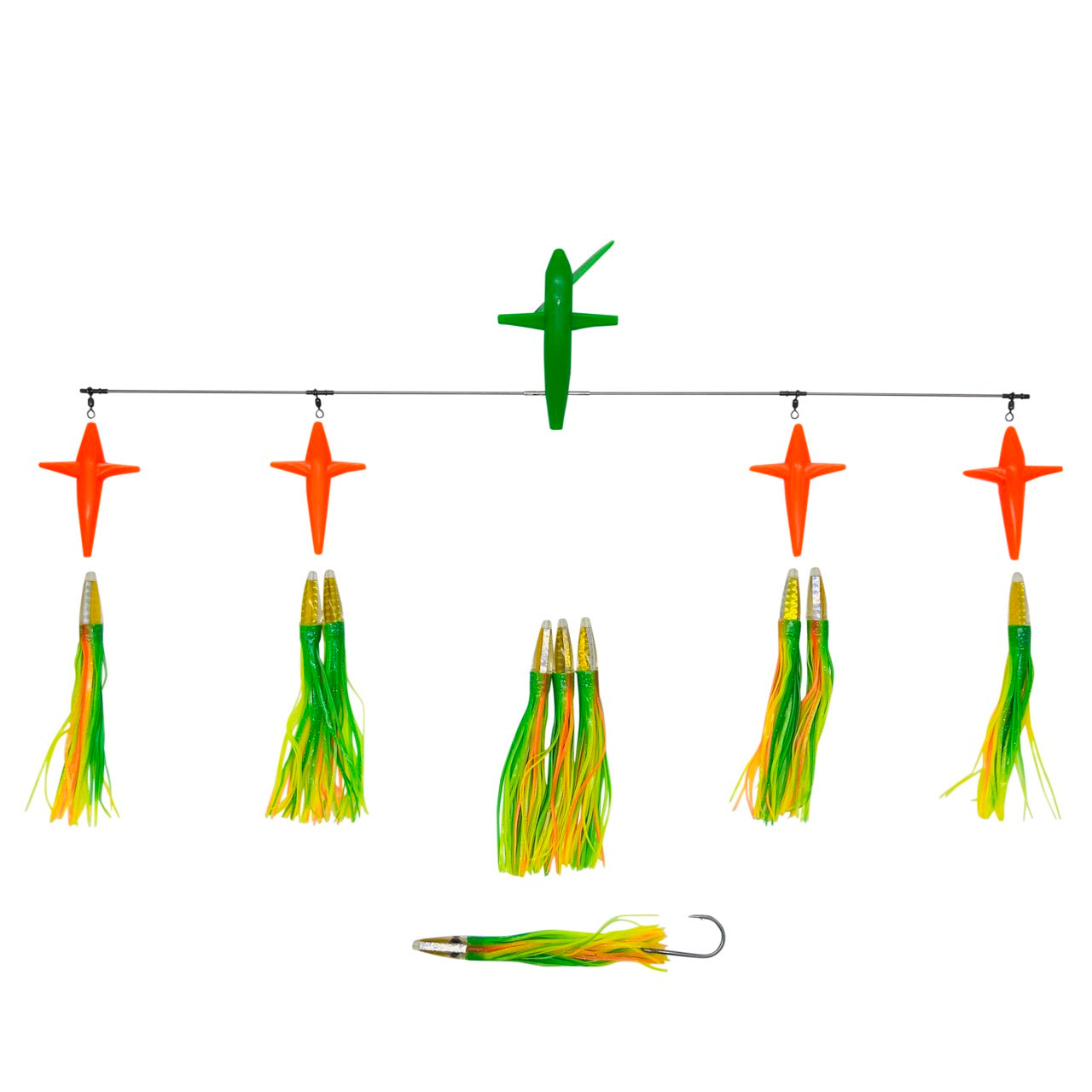 chatterlures-36in-side-tracker-bar-9in-machine-head-lures-zucchini