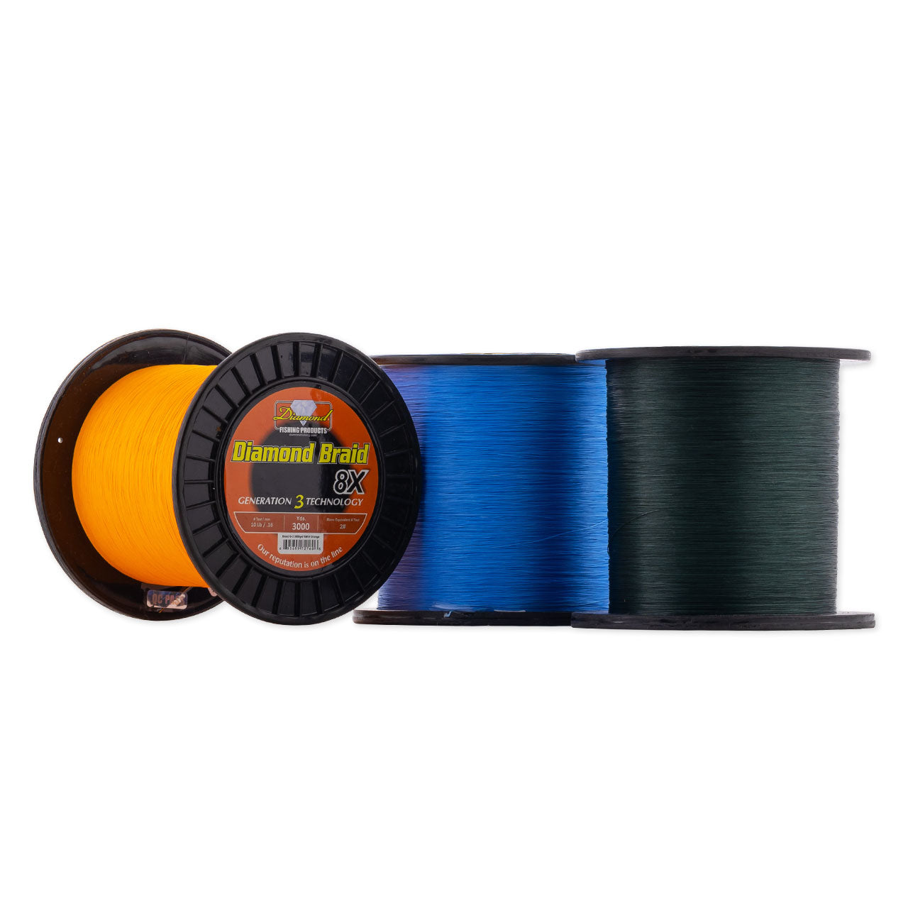 Diamond - Generation 3 Solid Core 8X Braid Bulk Spools