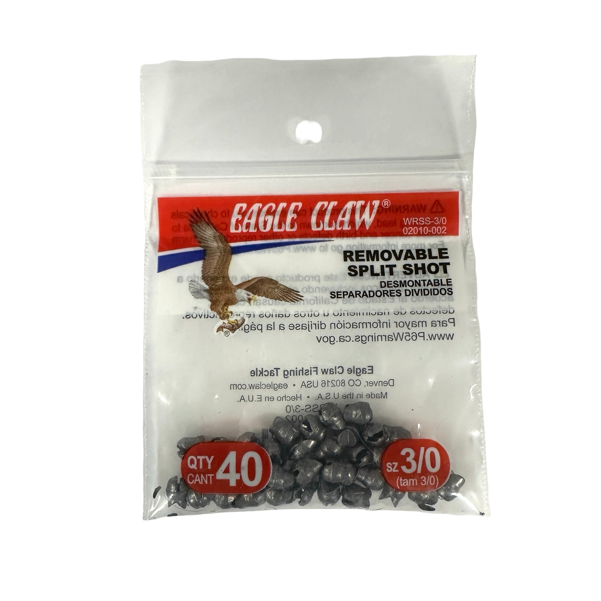 Eagle Claw - Removable Split-Shot Sinkers