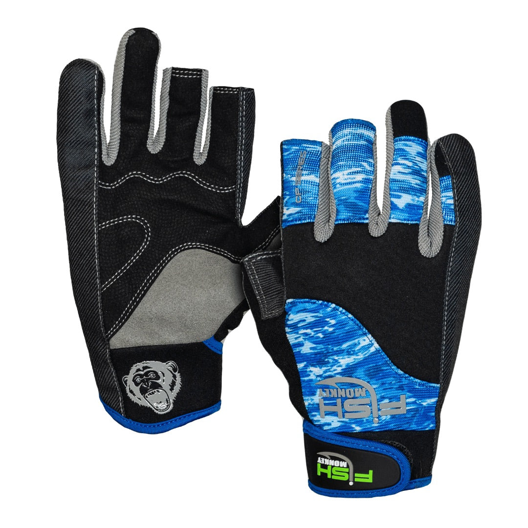 fish-monkey-quick-release-kevlar-leader-grip-fishing-glove-blue-water-camo-primary
