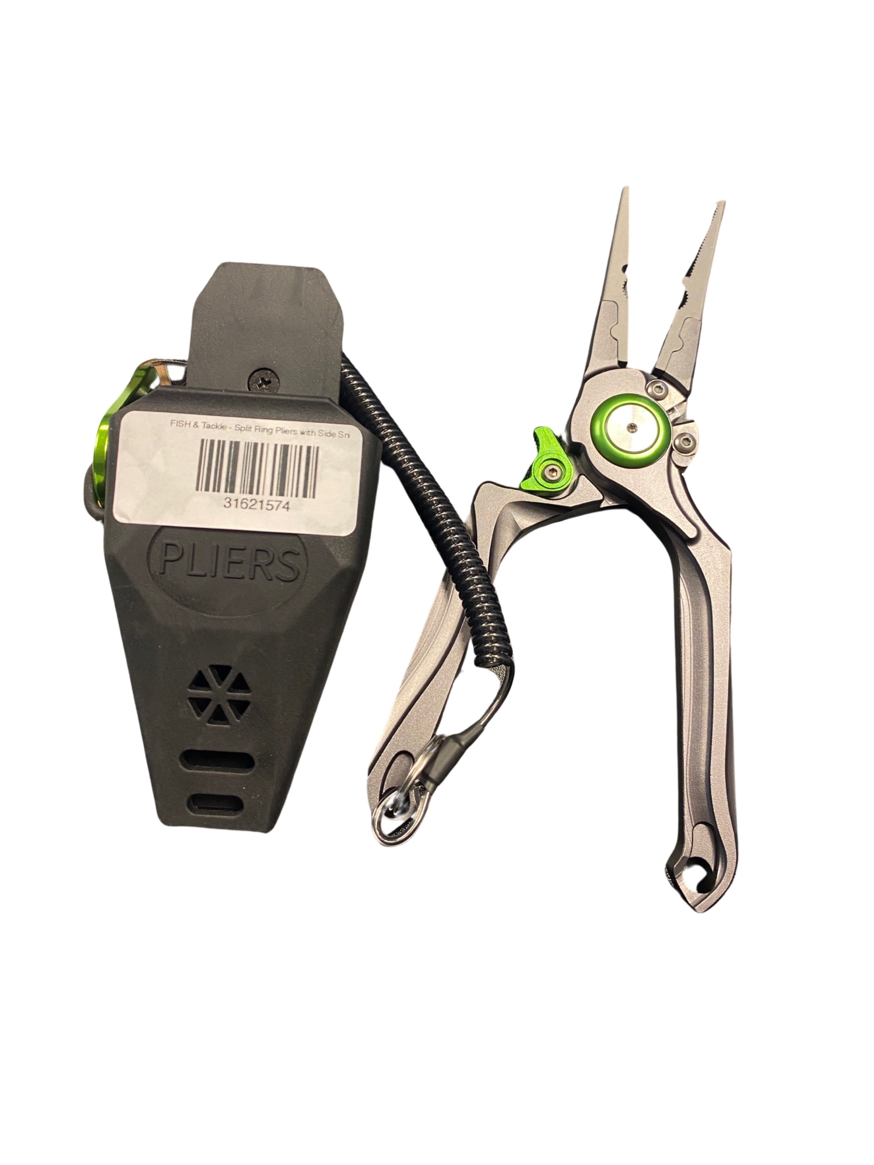 FISH & Tackle - Split Ring Pliers with Side Snip and Rubber Sheath