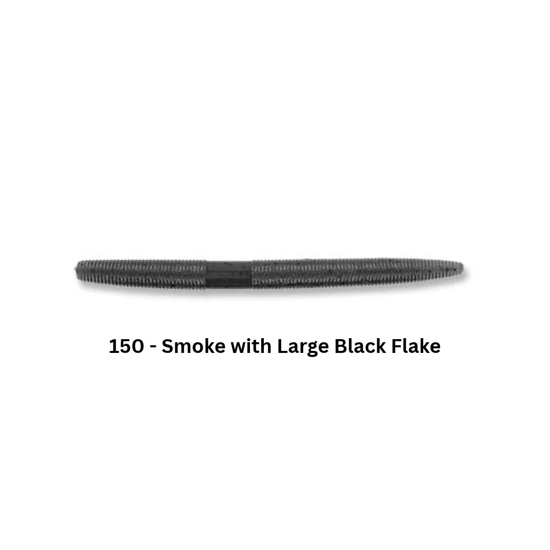 gary-yamamoto-5in-senko-150-smoke-with-large-black-flake
