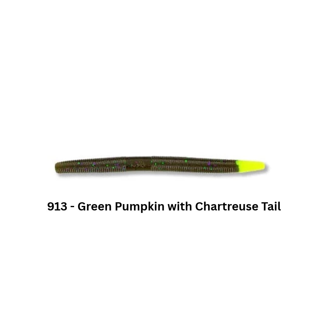 gary-yamamoto-5in-senko-913-green-pumpkin-with-chartreuse-tail