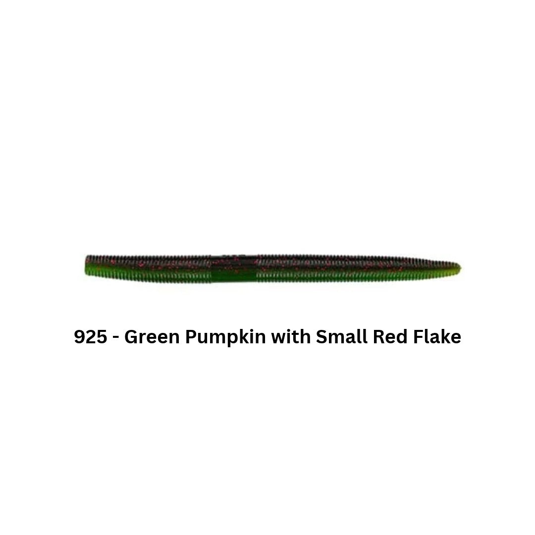 gary-yamamoto-5in-senko-925-green-pumpkin-with-small-red-flake