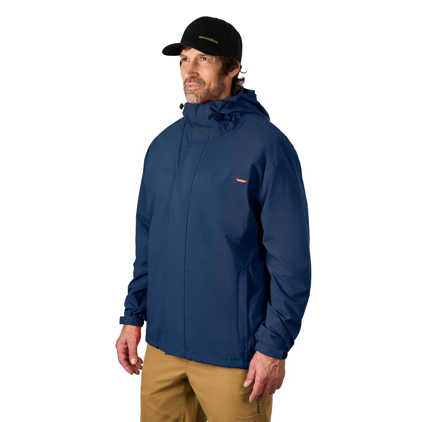 grundens-cutter-jacket-dark-navy-model-left