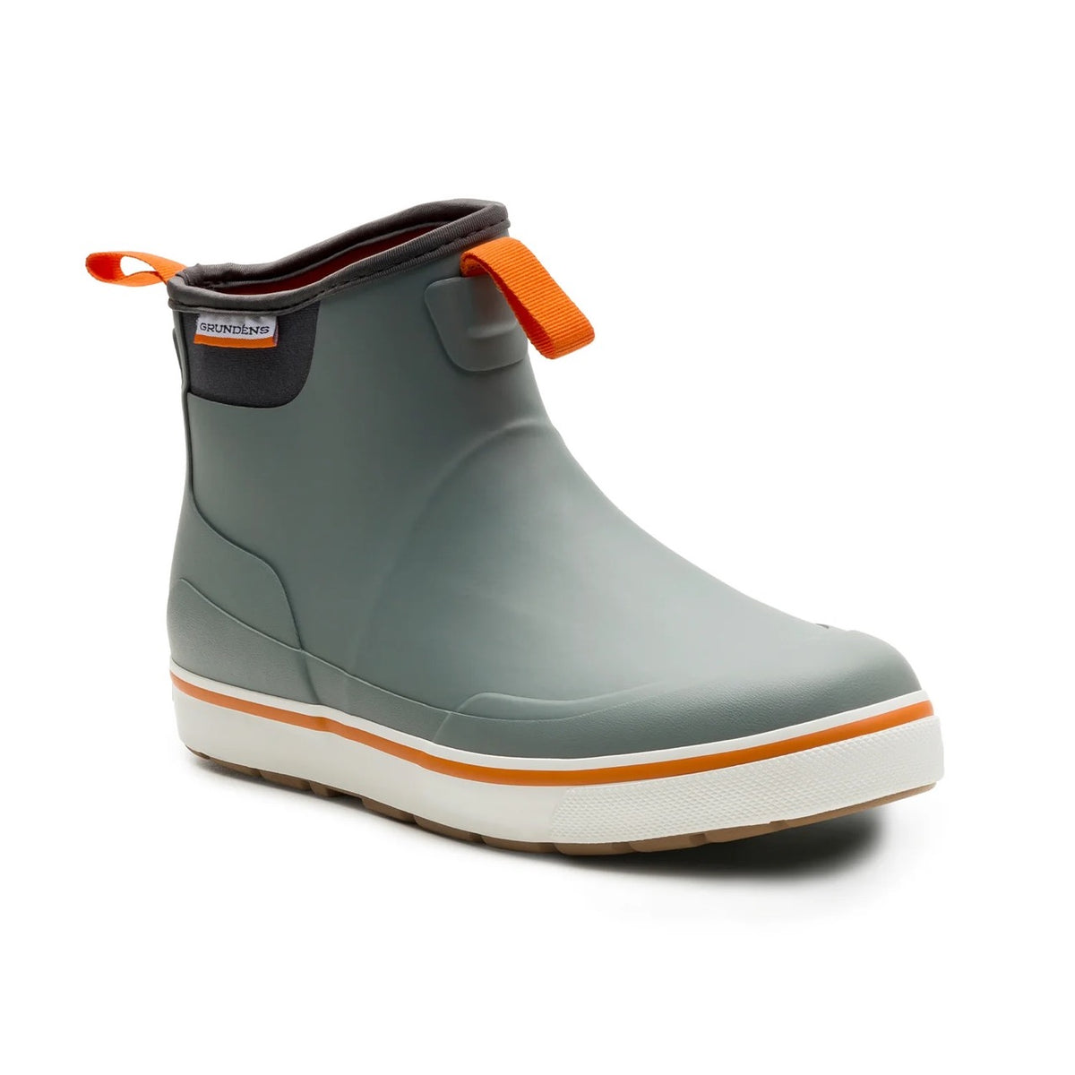 Grundéns Men’s Navy Waterproof Ankle Boots with Orange Trim Grundéns Deck-Boss Ankle Boots – Grundens main image 4