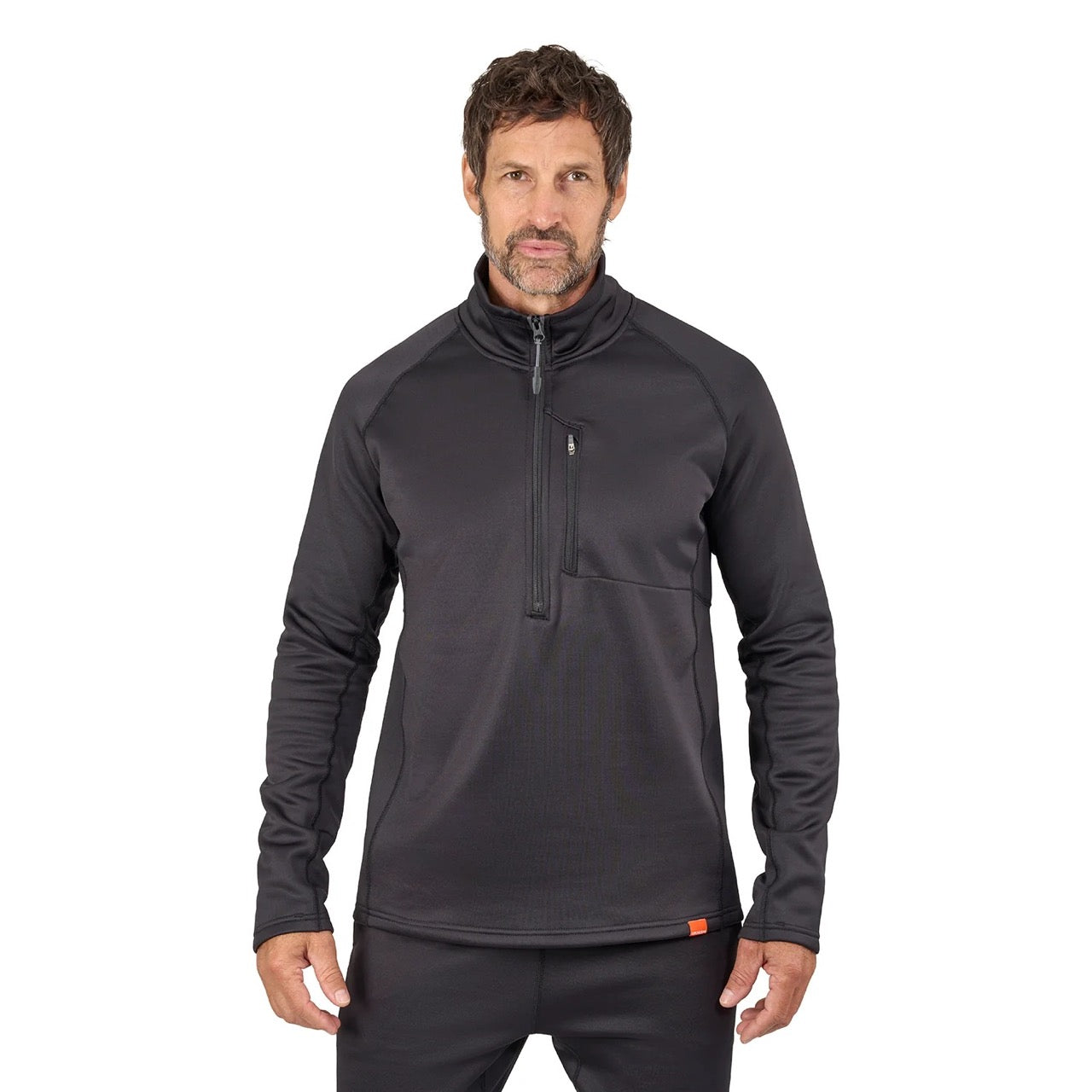 grundens-thermal-12-zip-pullover-black-front