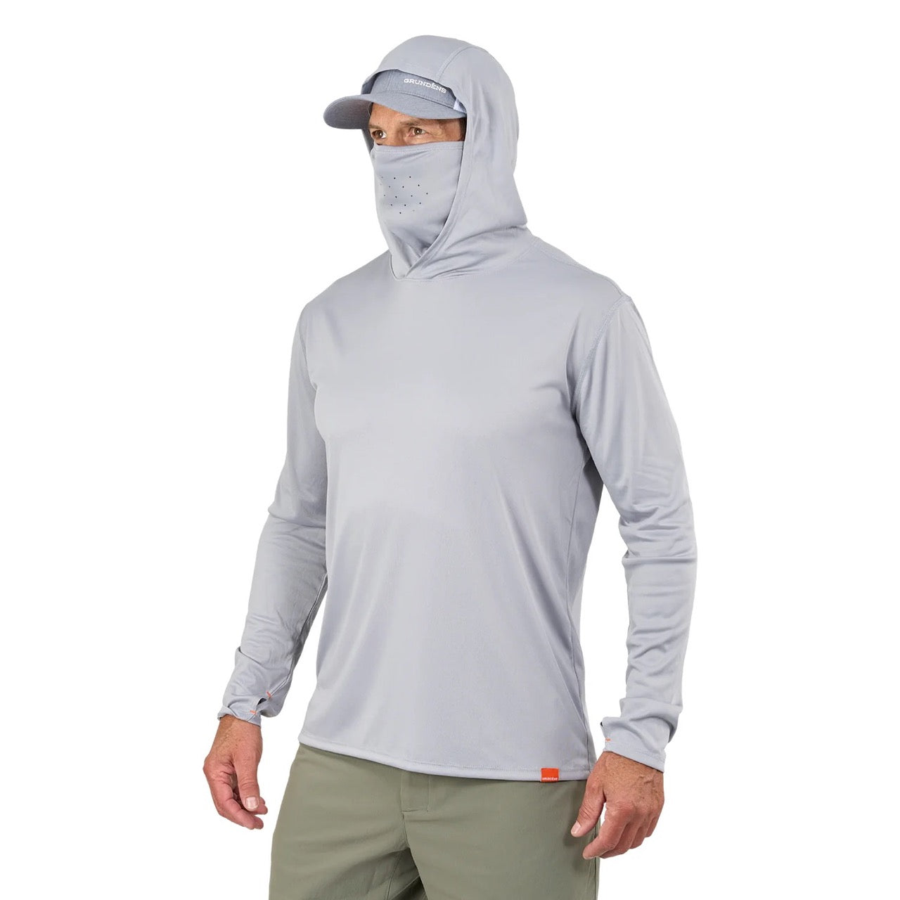 grundens-tough-sun-masked-performance-fishing-hoodie-mist-grey-side-mask