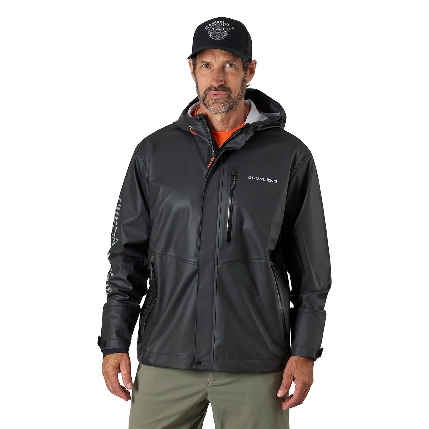 grundens-tourney-pro-jacket-black-model-front