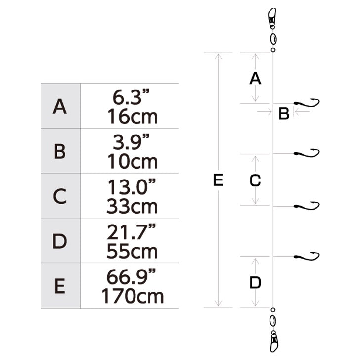 hayabusa-s502e-mix-yarn-mackerel-fish-skin-sabiki-rig-diagram