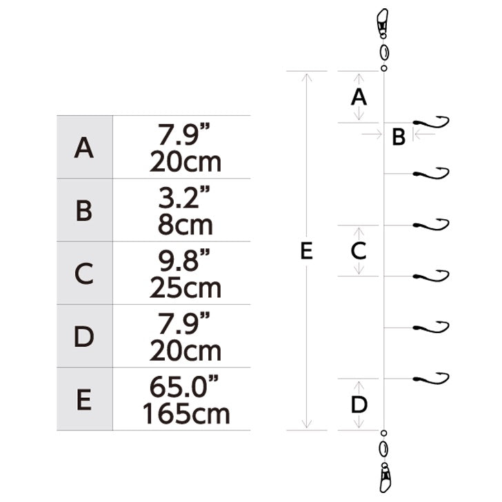 hayabusa-s506e-mix-flasher-mackerel-skin-hot-hooks-sabiki-rig-diagram