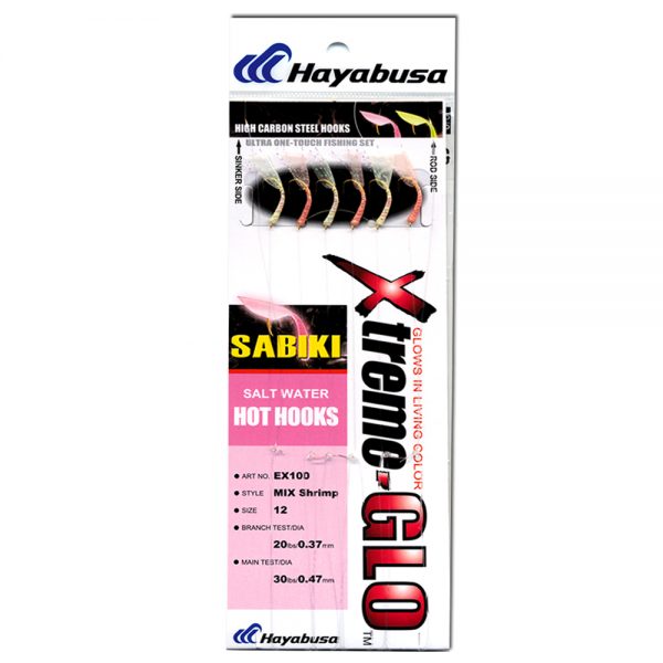 Hayabusa - EX100 Mix Shrimp Glow Sabiki