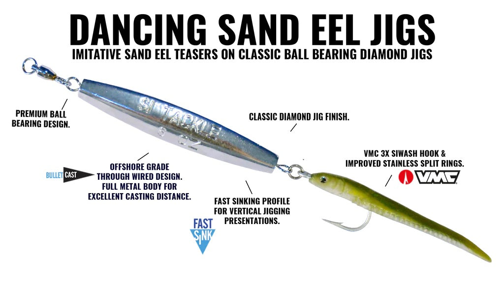 Hogy - Dancing Diamond Sand Eel (4.6in Sand Eel Teaser)