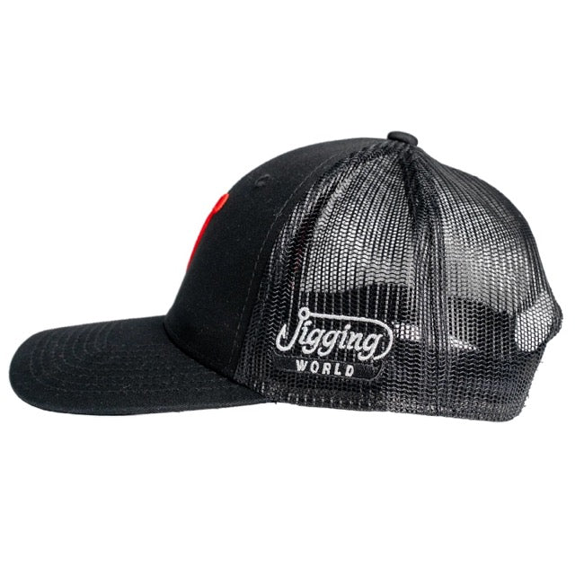 jigging-world-trucker-cap-hook-icon-black-side