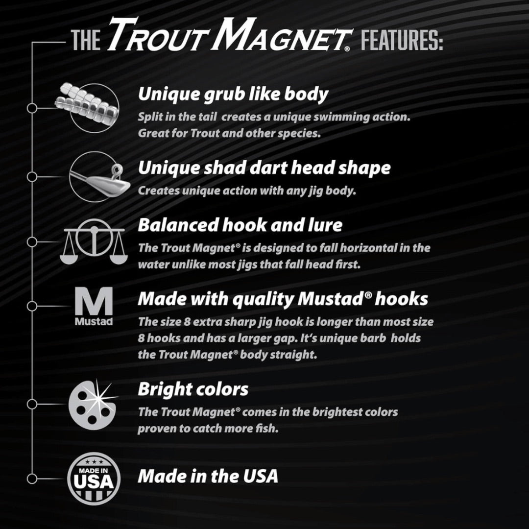 lelands-trout-magnet-neon-kit-feature-chart-with-descriptions