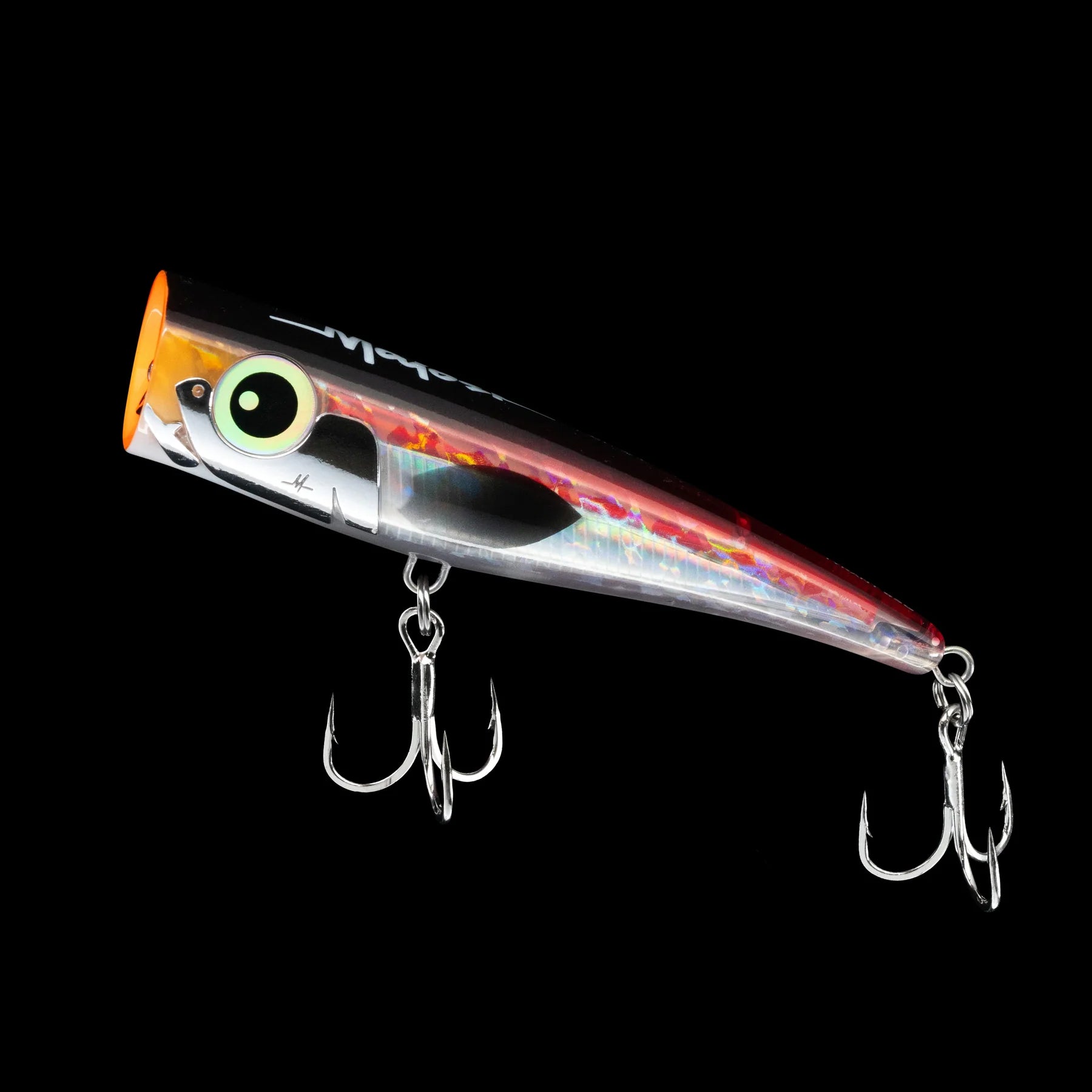 malosi-lures-staple-tyrant-surface-popper-180mm-blaze