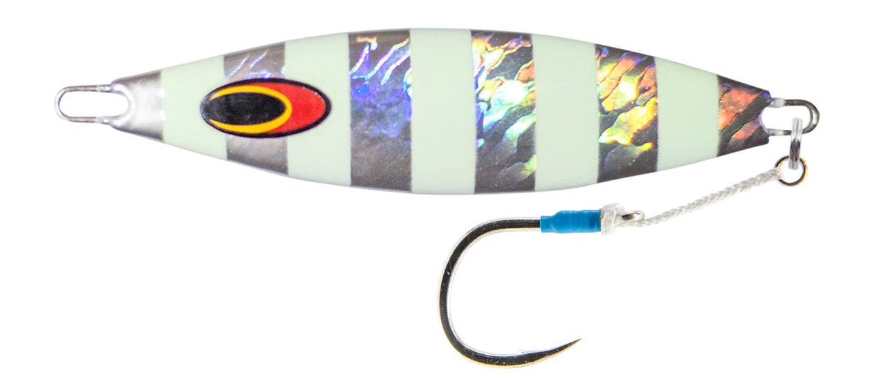 nomad-design-vertical-buffalo-jig-180g-silver-glow-stripe