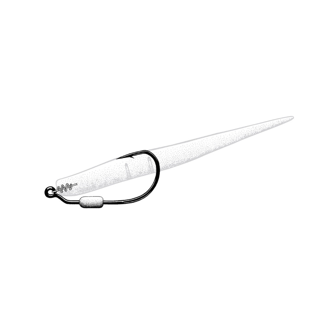 owner-twistlock-3x-weighted-hooks-5132W-rigged