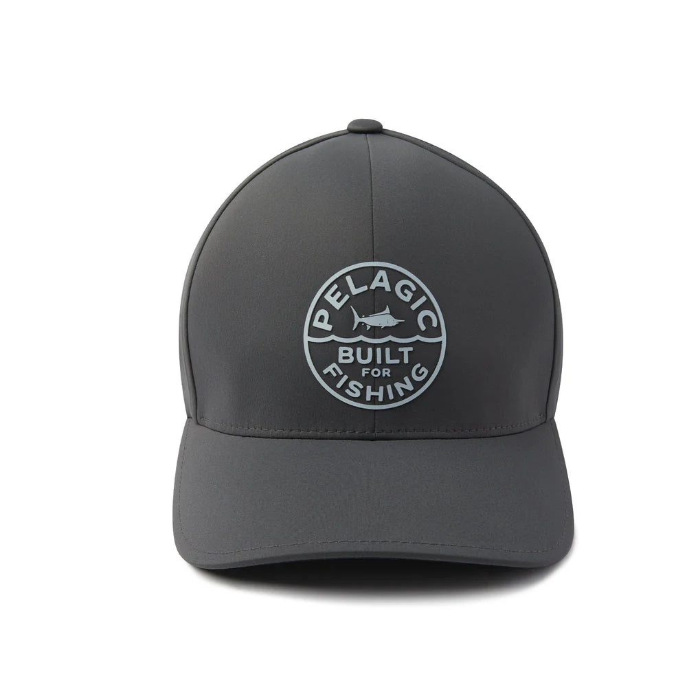 pelagic-alpha-flexfit-snapback-graphite-front