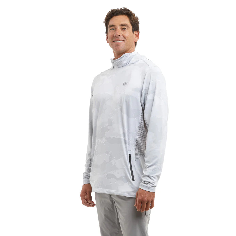 pelagic-exo-tech-hooded-performance-fishing-shirt-light-grey-model-left