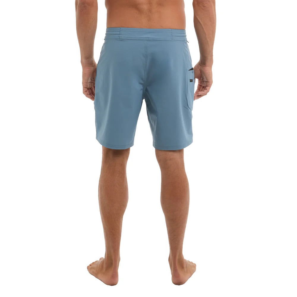 pelagic-leaderman-fishing-boardshorts-petrol-model-back