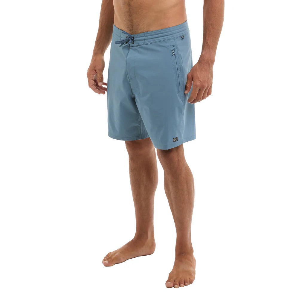 pelagic-leaderman-fishing-boardshorts-petrol-model-front-side