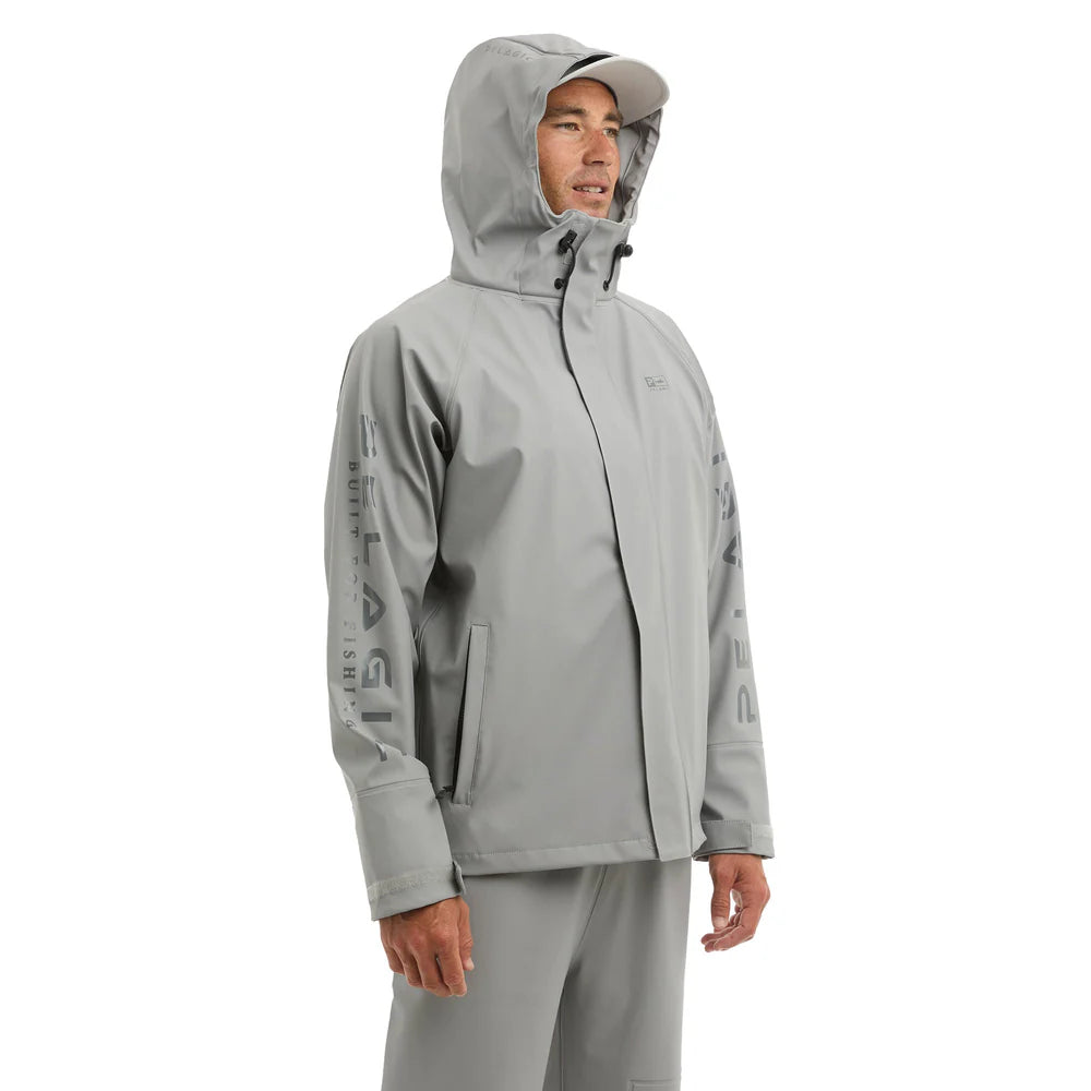 pelagic-torrent-rain-jacket-grey-model-hood-right