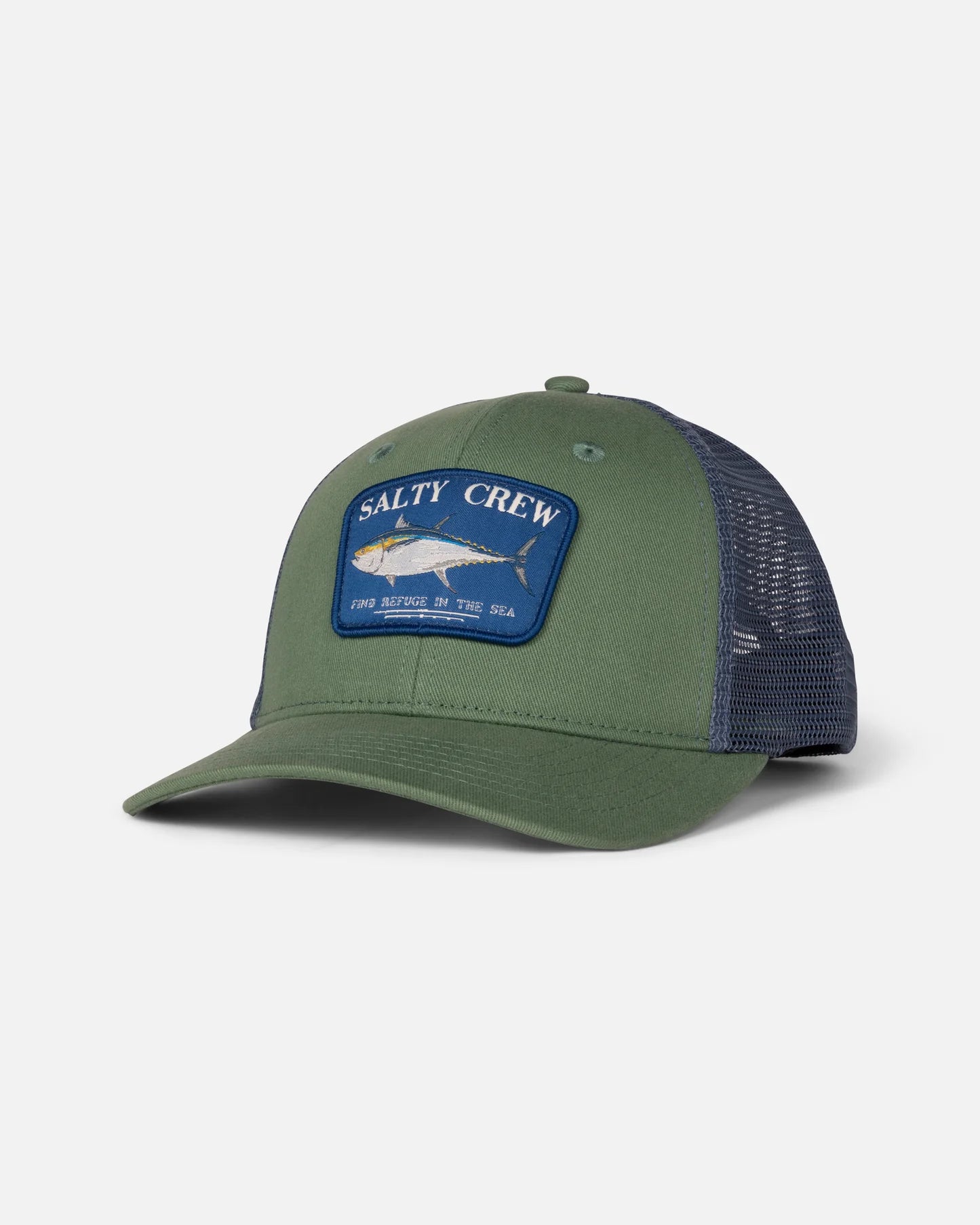 salty-crew-big-blue-amadeo-retro-hat-mid-green-navy-front