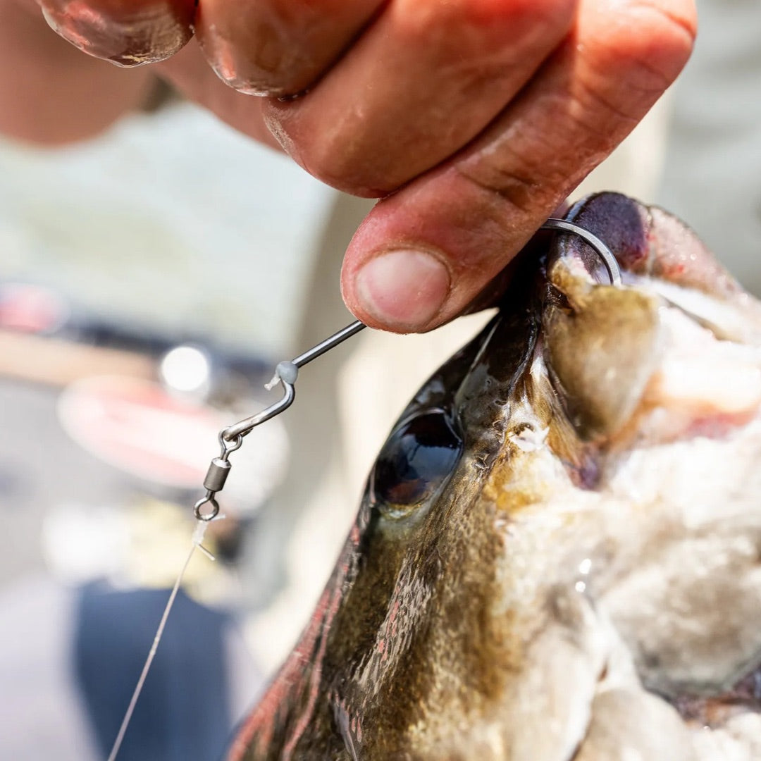 vmc-rssfl-redline-series-swivel-fluke-freshwater-bass-fishing-hook-lifestyle